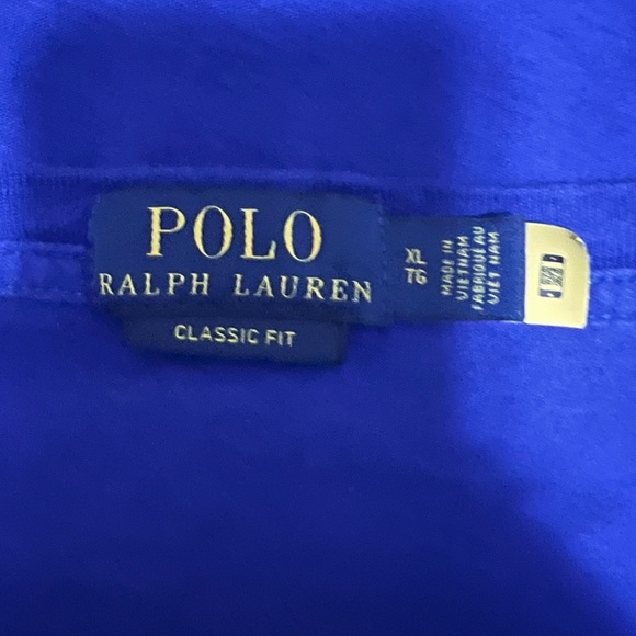 Ralph Lauren Multicolor Logo Blue Tee - Picture 2 of 9